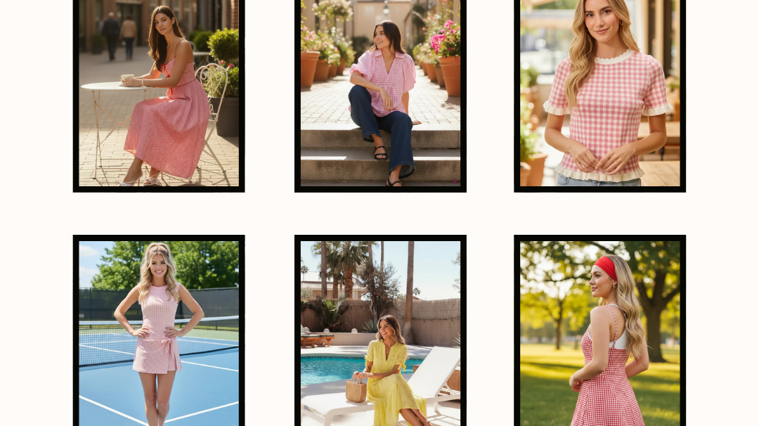 Gingham Outfits for Women 2026 | Viral Gingham Dresses & Matching Sets at Thread Bar Boutique