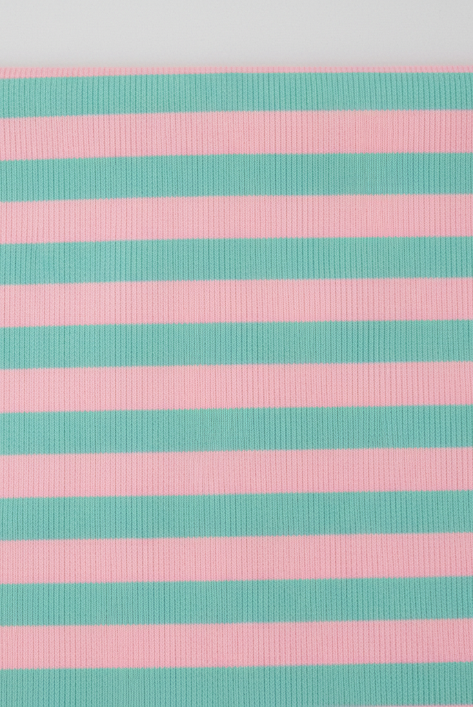Cotton candy stripe lounge set - fabric detail close-up