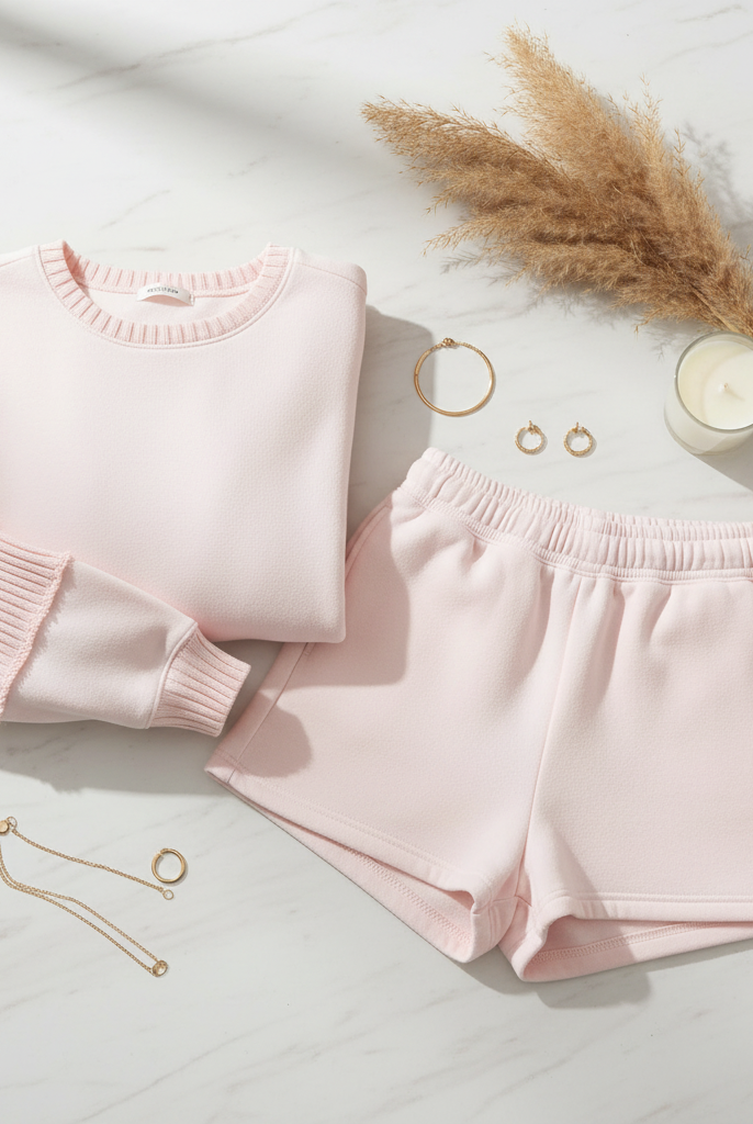 Vintage Havana Pink Hibiscus mathcing fleece set