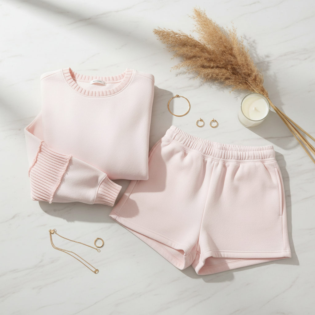 Vintage Havana Pink Hibiscus mathcing fleece set