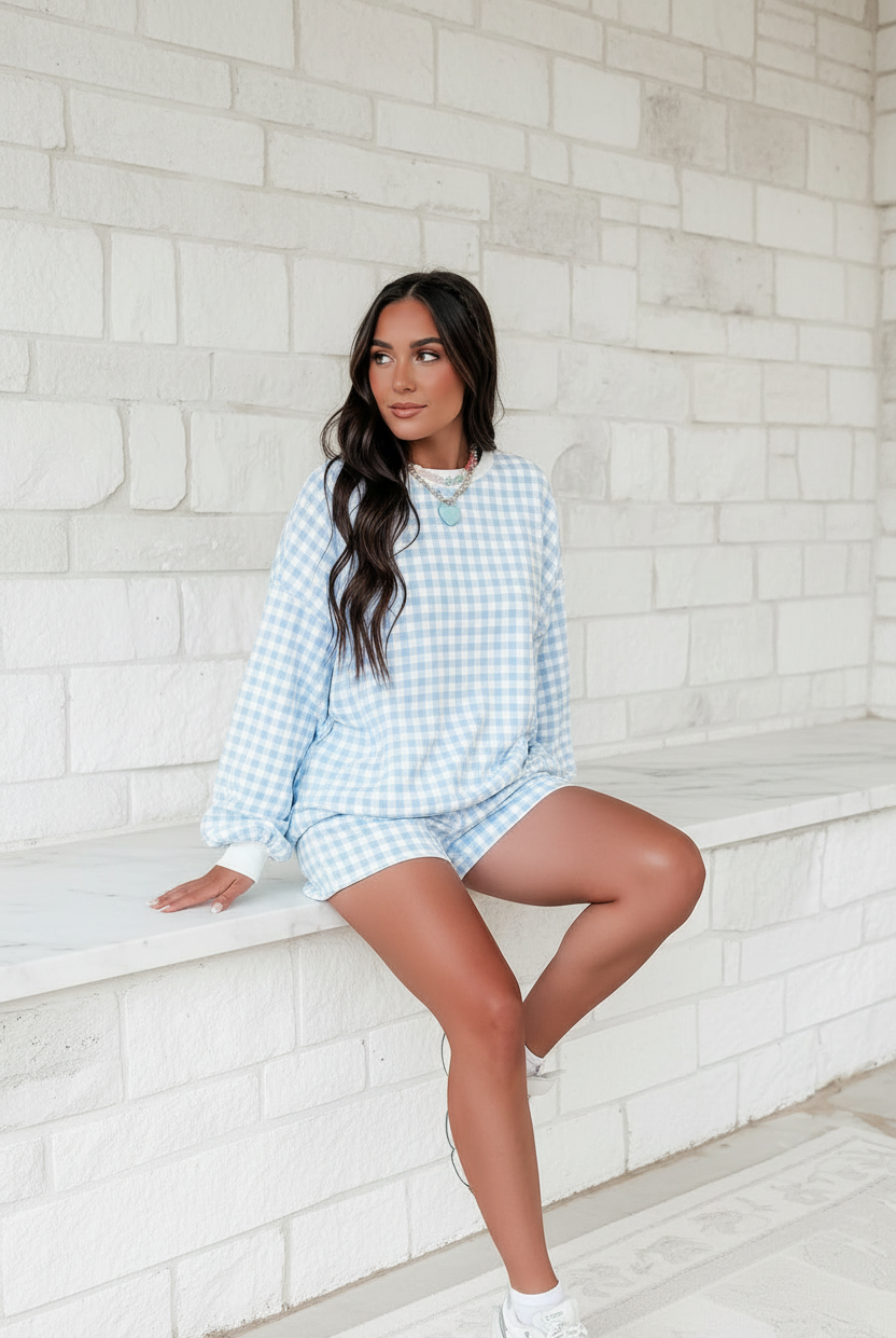 Sky Blue - Stone Ledge Sitting