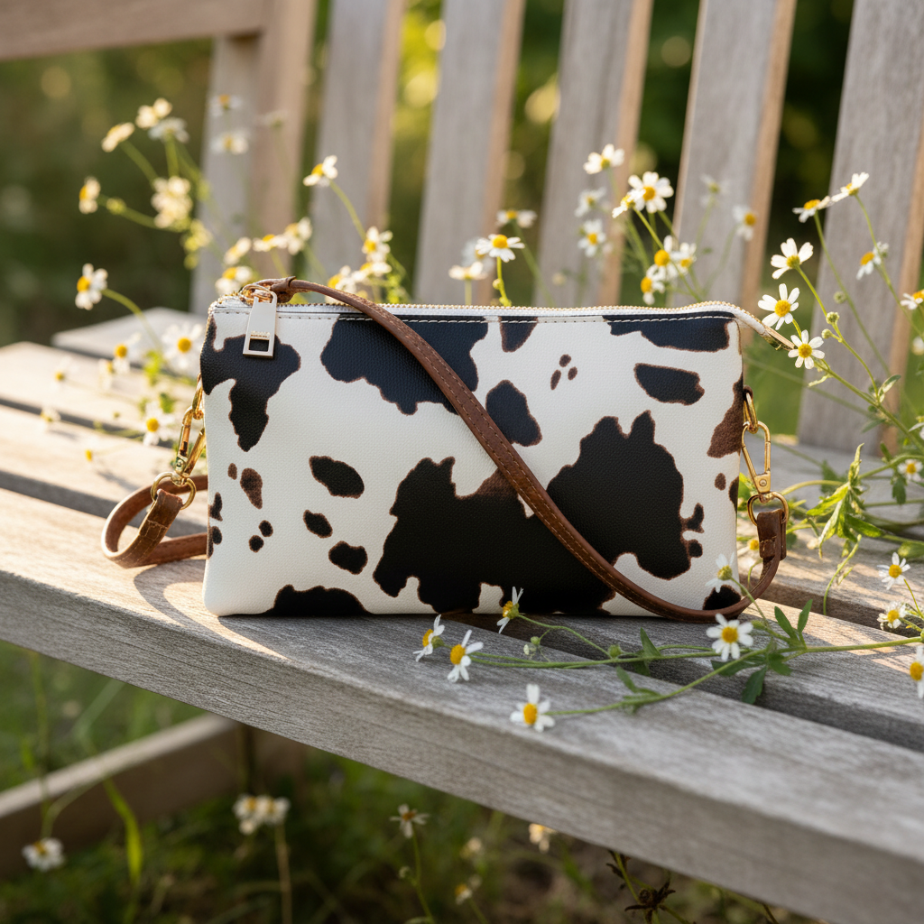 Jen & Co Riley Bag everyday purse that transforms from crossbody to wristlet with organized interior design