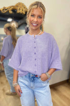 Relaxed fit boxy sweater cardigan boutique style