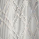 Fabric Close-Up — Light Grey Fine Pinstripe Cotton