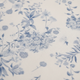 Fabric Close-Up — White Blue Floral Twill