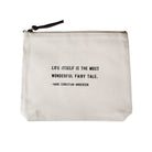 Inspirational quote zip bag made from durable canvas, great for gifting or personal use sugar boo and co