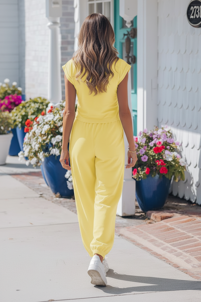 Yellow Lounge Set - Back View