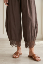 Lace hem detail