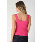 lace textured nikibiki square neck tank
