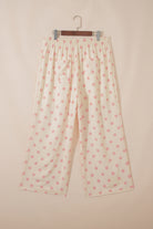 polka dot pants on hanger 