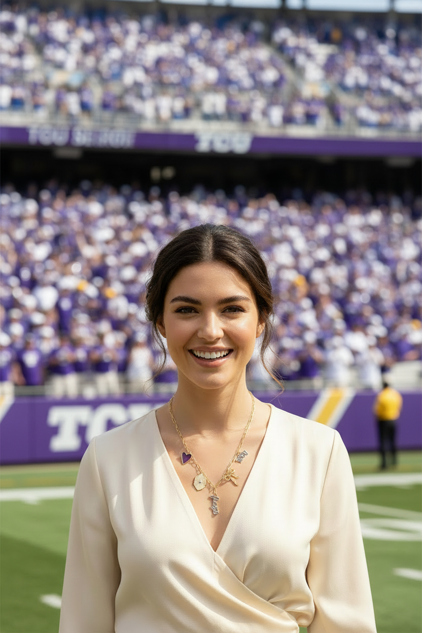 TCU Charm Necklace Model - Short Length