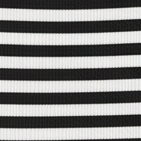 White Black Stripe Flat Lay